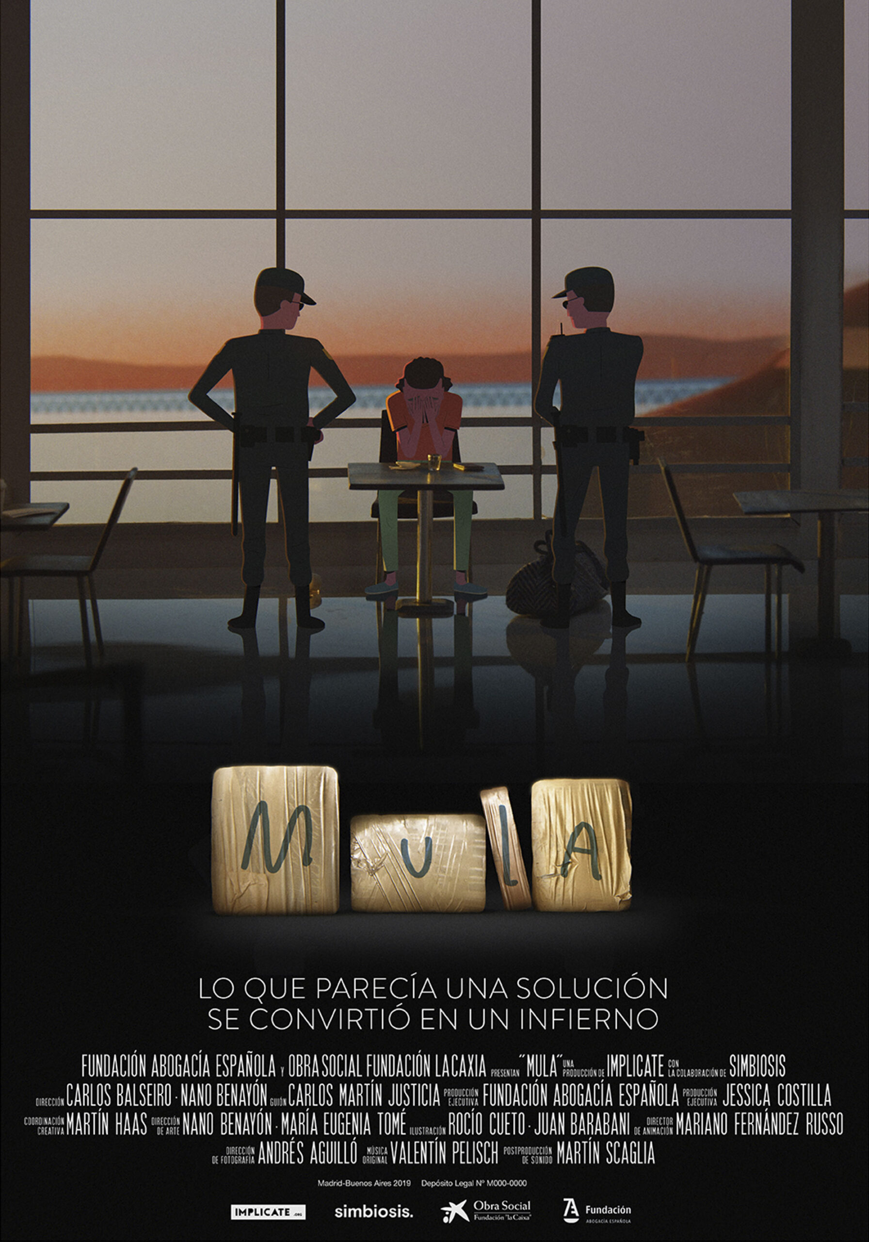 Cartel del cortometraje MULA para la Fundación Abogacía Española